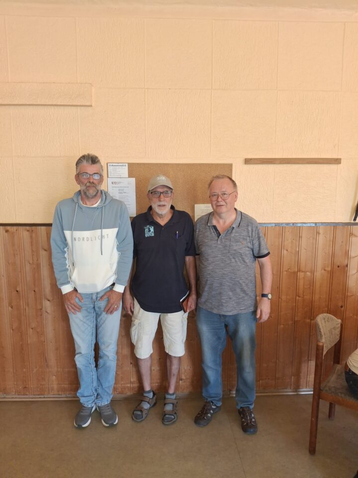 v.li.: Thore Jedlich (2.), Gerd Pächnatz (1.) Thomas Rump (3.